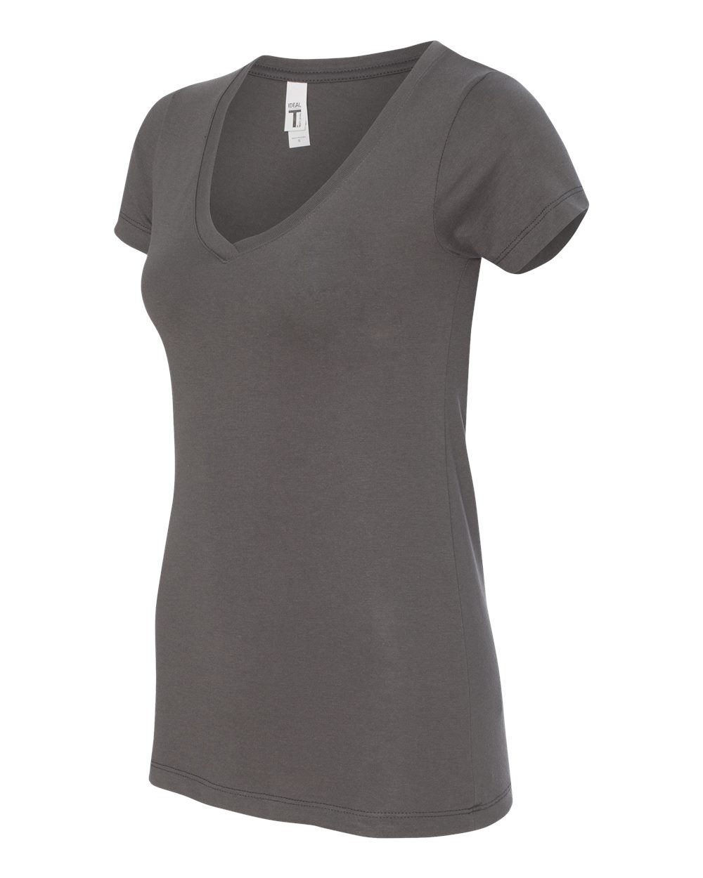 Dark Grey Women's Ideal V-Neck T-Shirt - 1540
