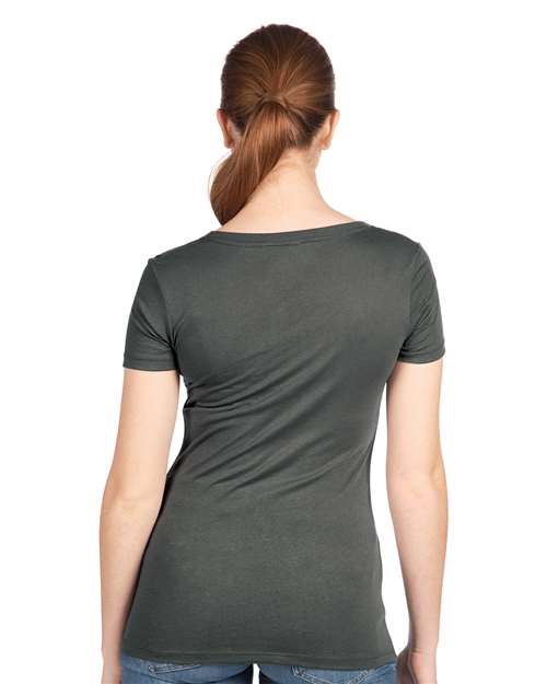 Dark Grey Women&#39;s Ideal V-Neck T-Shirt - 1540