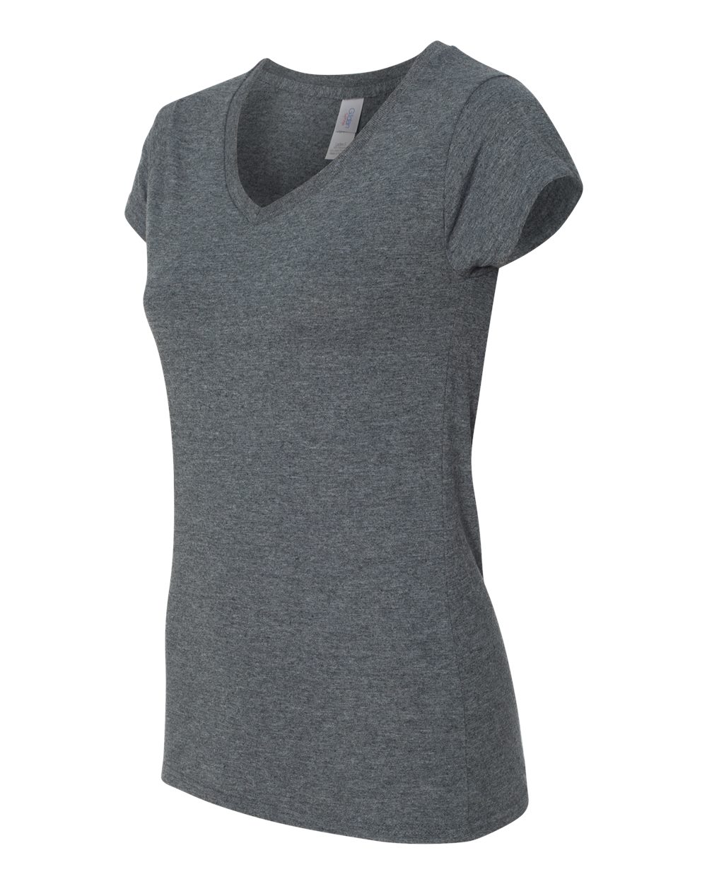 Dark Heather Softstyle® Women’s V-Neck T-Shirt - 64V00L