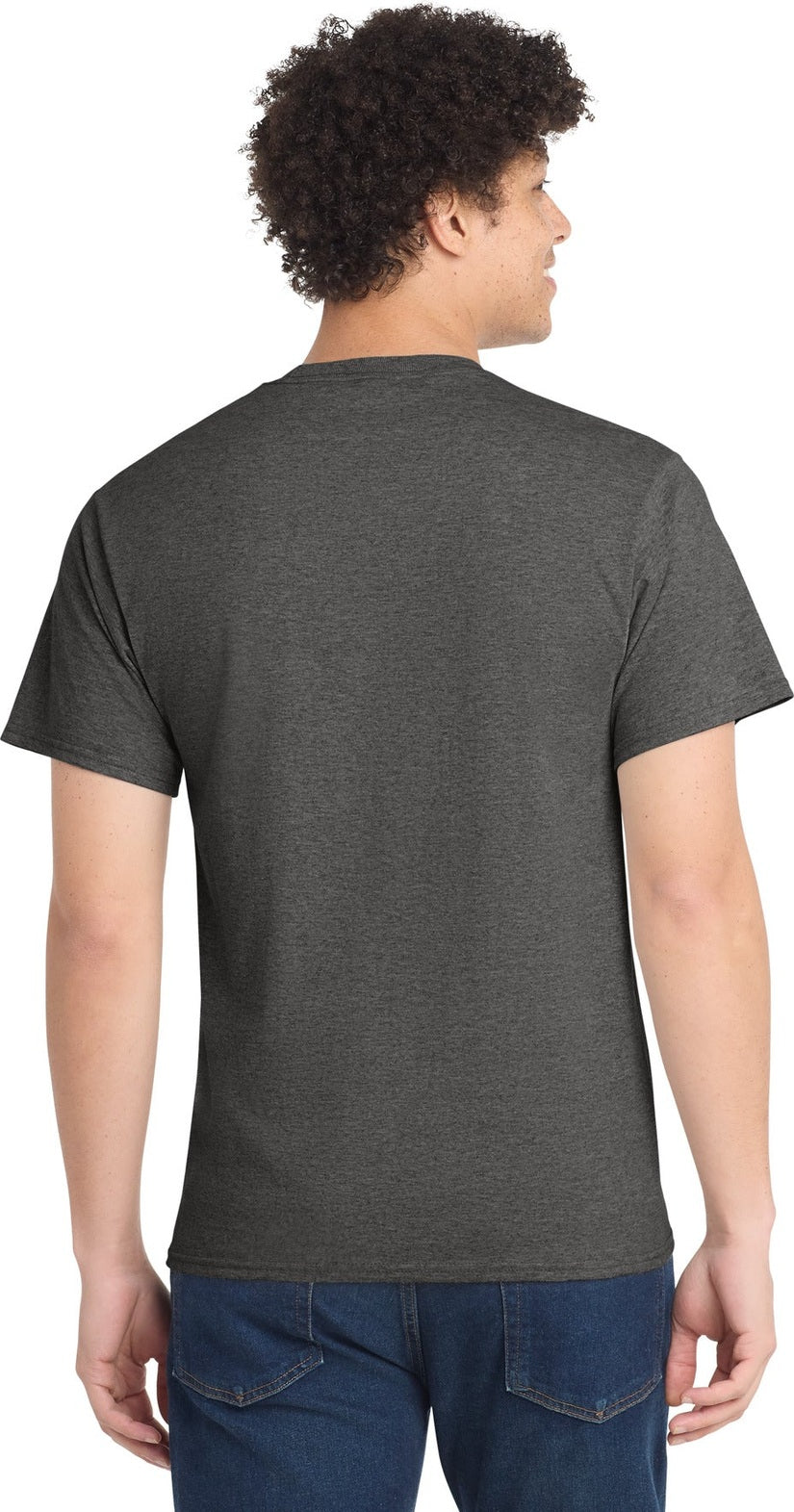 Dark Hthr Grey Port & Co Tall Core Cotton Tee PC54T