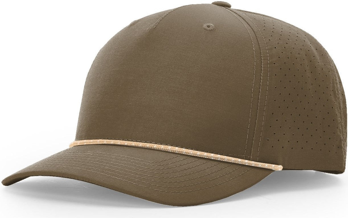 Dark Loden/Tannin-Grey Laser Perf Performance Rope Cap