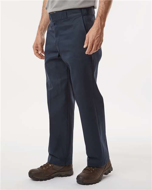 Dark Navy - 37 Unhemmed Industrial 874® Work Pants - Extended Sizes - P874EXT