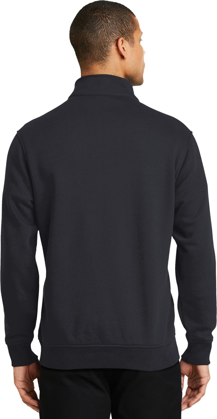 Dark Navy CornerStone 1/2-Zip Job Shirt. CS626