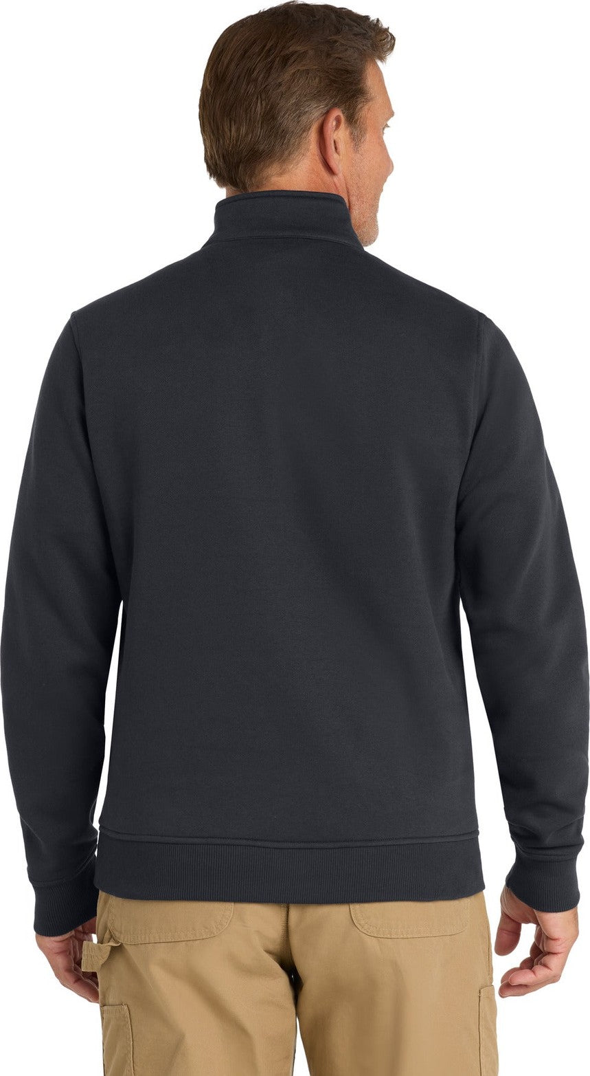 Dark Navy CornerStone 1/2-Zip Job Shirt. CS626