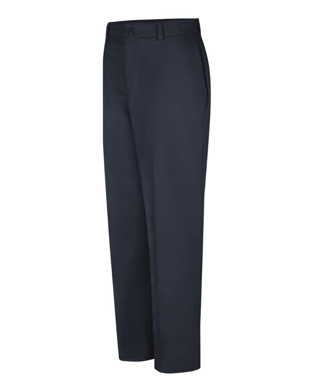 Dark Navy - Unhemmed Wrinkle-Resistant Cotton Work Pants - PC20