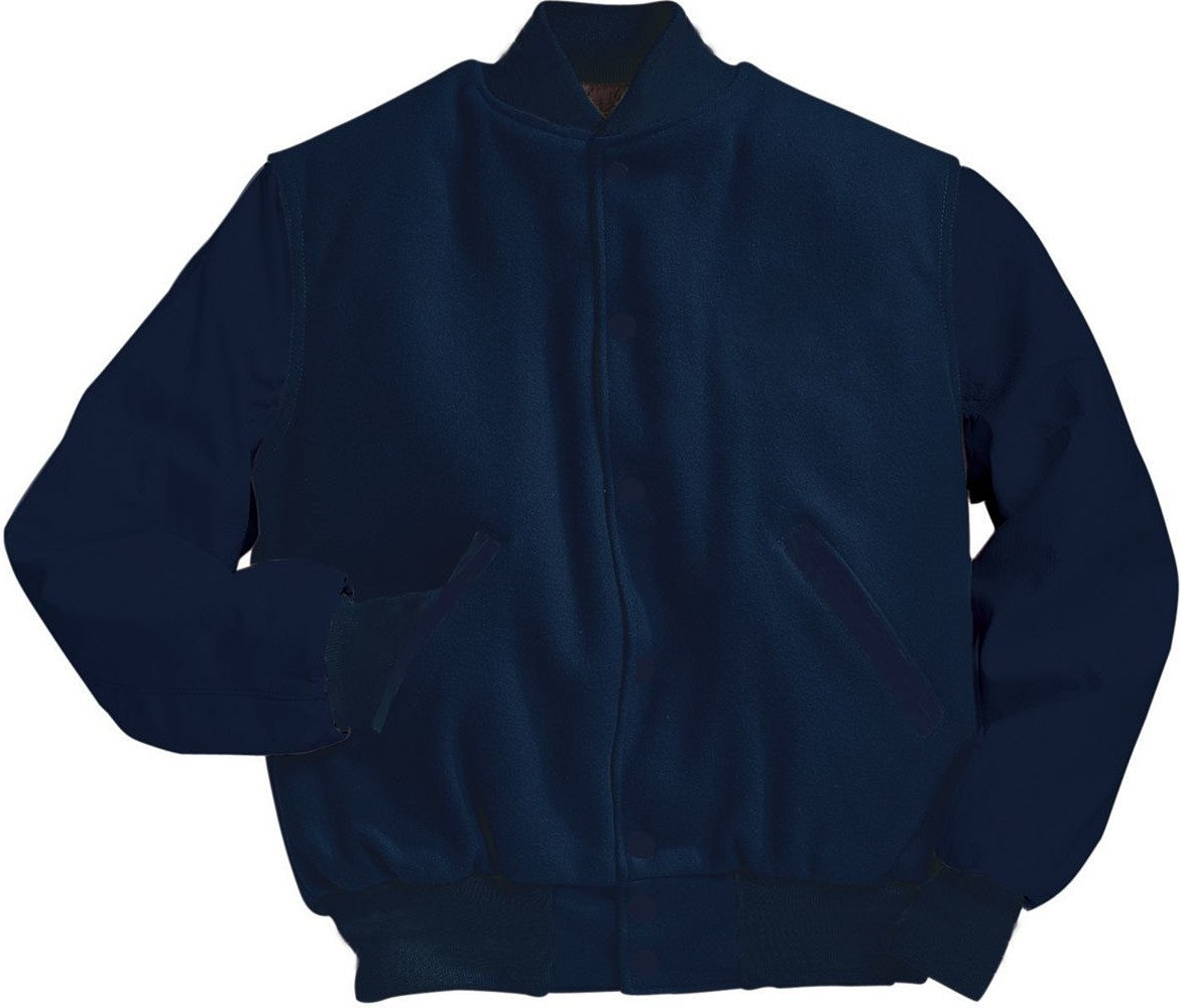 DARK NAVY VARSITY WOOL JACKET