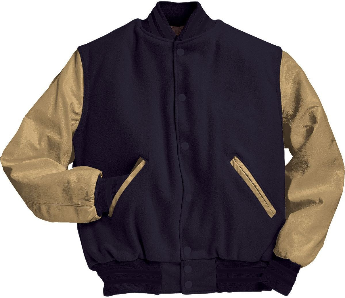 DARK NAVY/CREAM AWARD WOOL JACKET