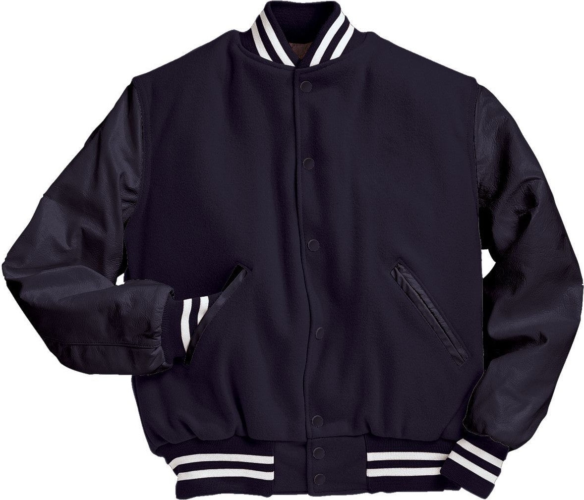 DARK NAVY/DARK NAVY/WHITE VARSITY WOOL JACKET