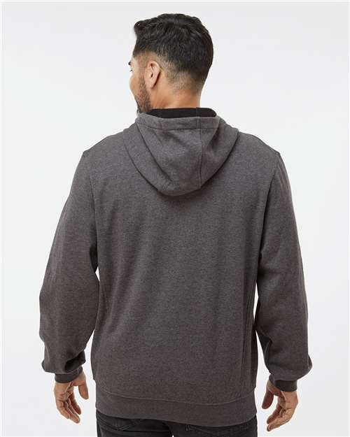 Dark Oxford Men's Bateman Bonded Power Fleece 2.0 Full-Zip Jacket - 7040 plain