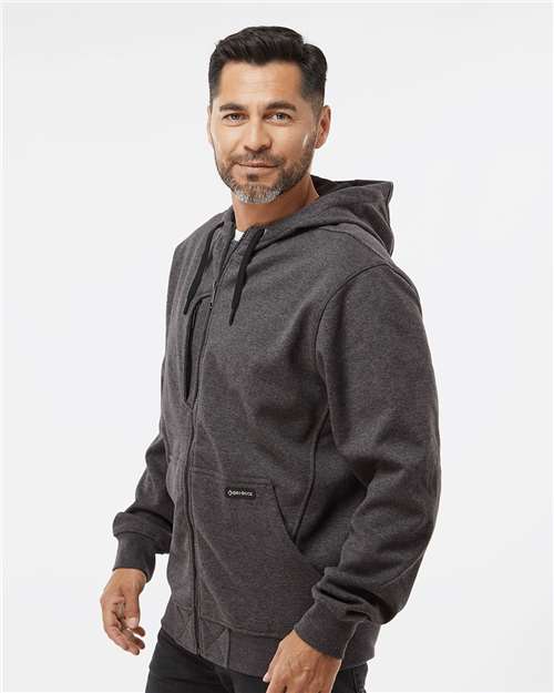 Dark Oxford Men's Bateman Bonded Power Fleece 2.0 Full-Zip Jacket - 7040 plain