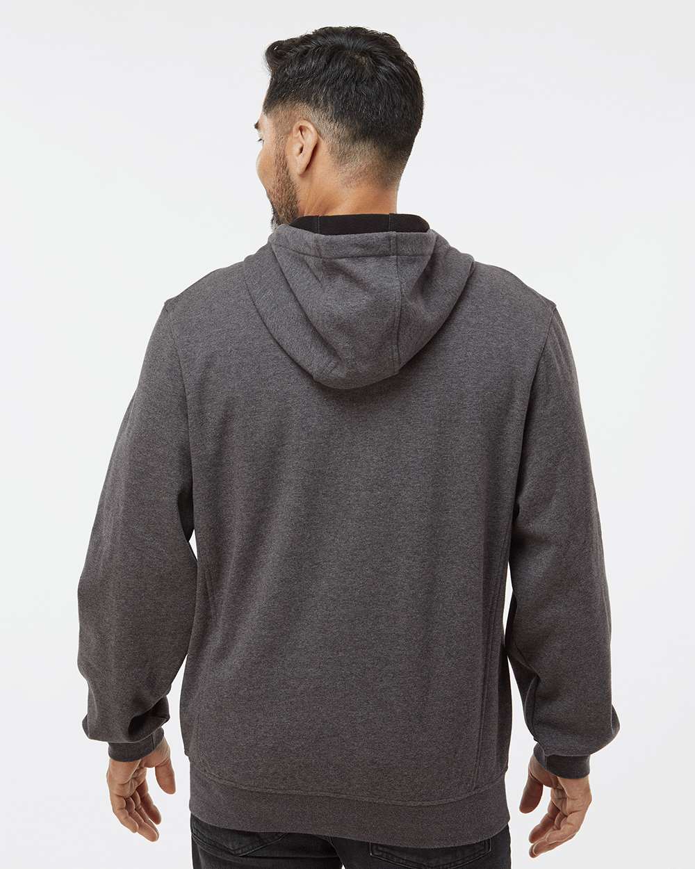 Dark Oxford Men's Bateman Bonded Power Fleece 2.0 Full-Zip Jacket - 7040 plain