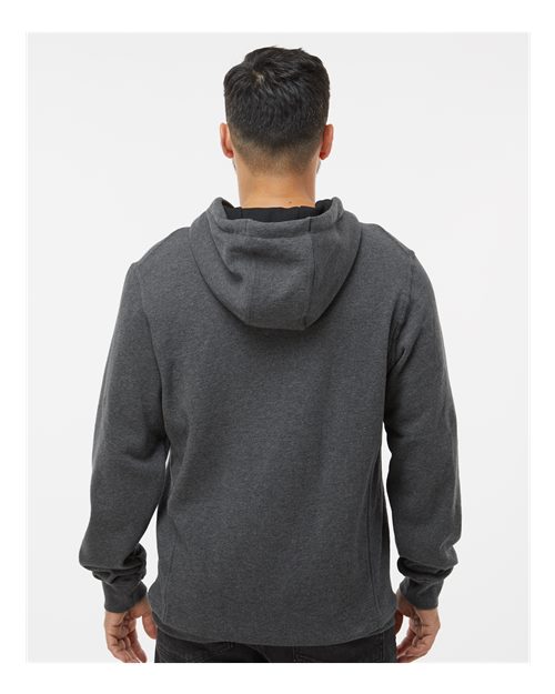 Dark Oxford Woodland Fleece Hooded Pullover - 7035