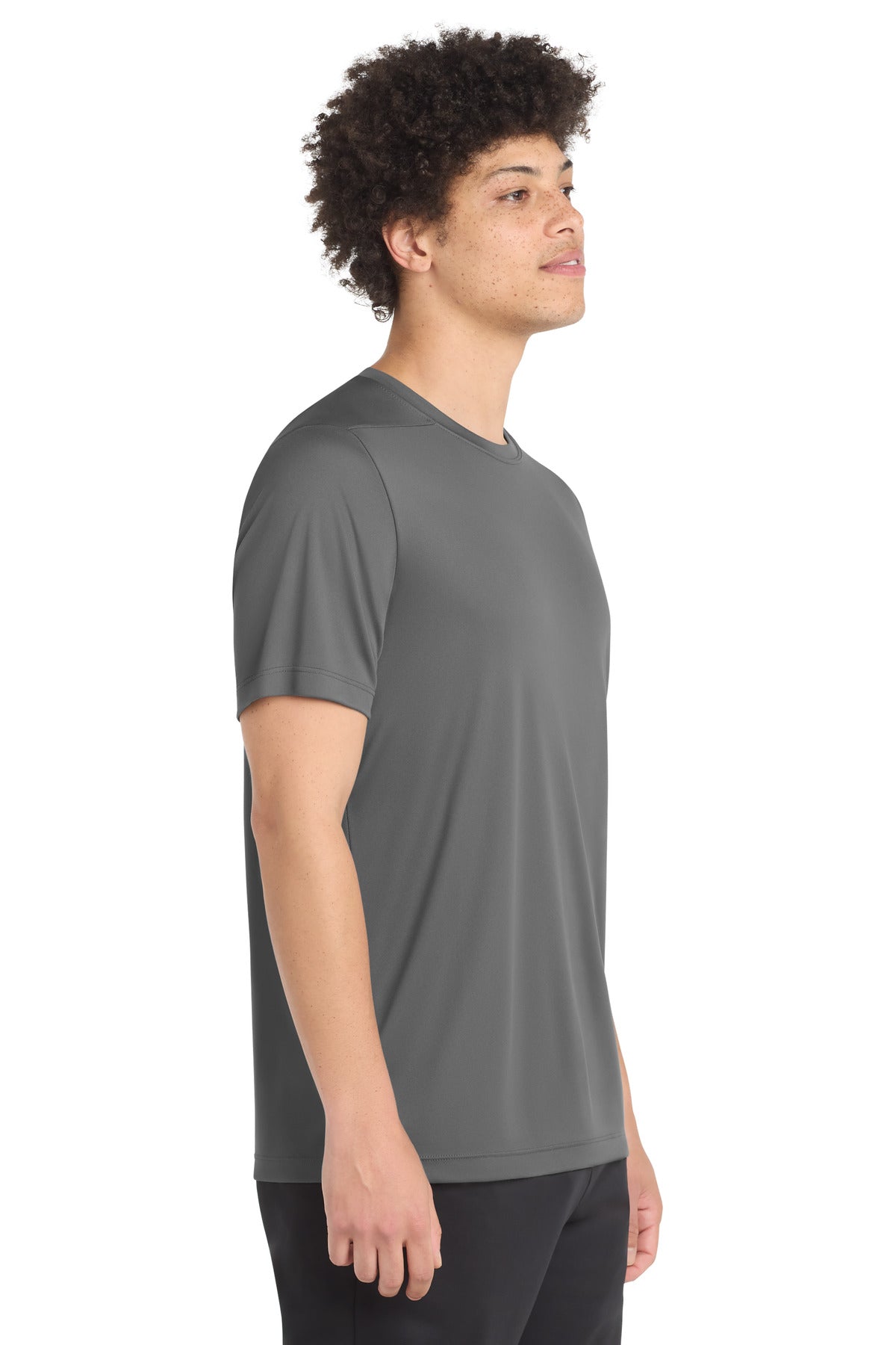 Dark Smoke Gry Sport-Tek Posi-UV Pro Tee. ST420