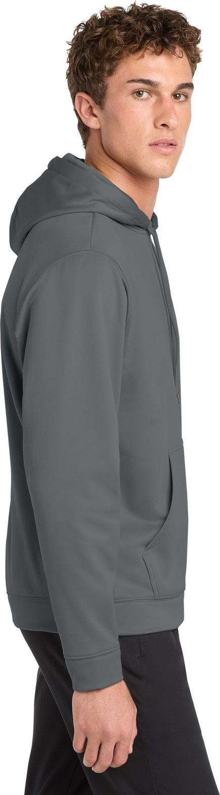 Dark Smoke Gry Sport-Tek Sport-Wick Fleece Hooded Pullover. F244