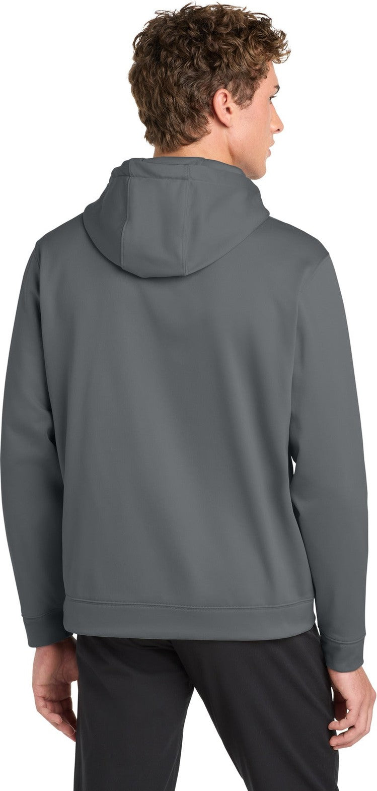 Dark Smoke Gry Sport-Tek Sport-Wick Fleece Hooded Pullover. F244
