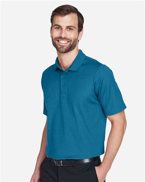 Dark Teal Men&#39;s CrownLux Performance® Plaited Polo - DG20