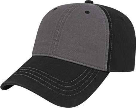 Cap America i1002 Relaxed Golf Cap - Dark Gray Black