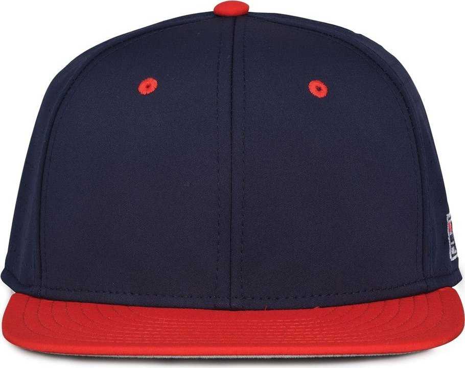 The Game GB998 Perforated GameChanger Cap - Navy Red - HIT a Double - 2