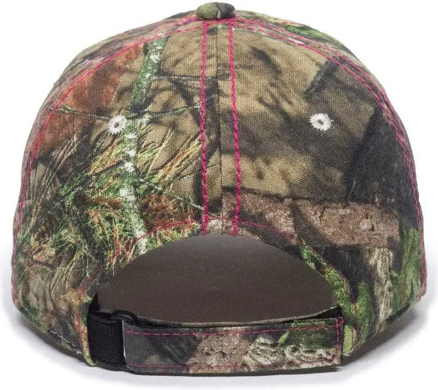 Oc Sports 101lds Adjustable Ladies Fit Cap - Mossy Oak Break-up Country - 6 7/8’’ - 7 1/2’’