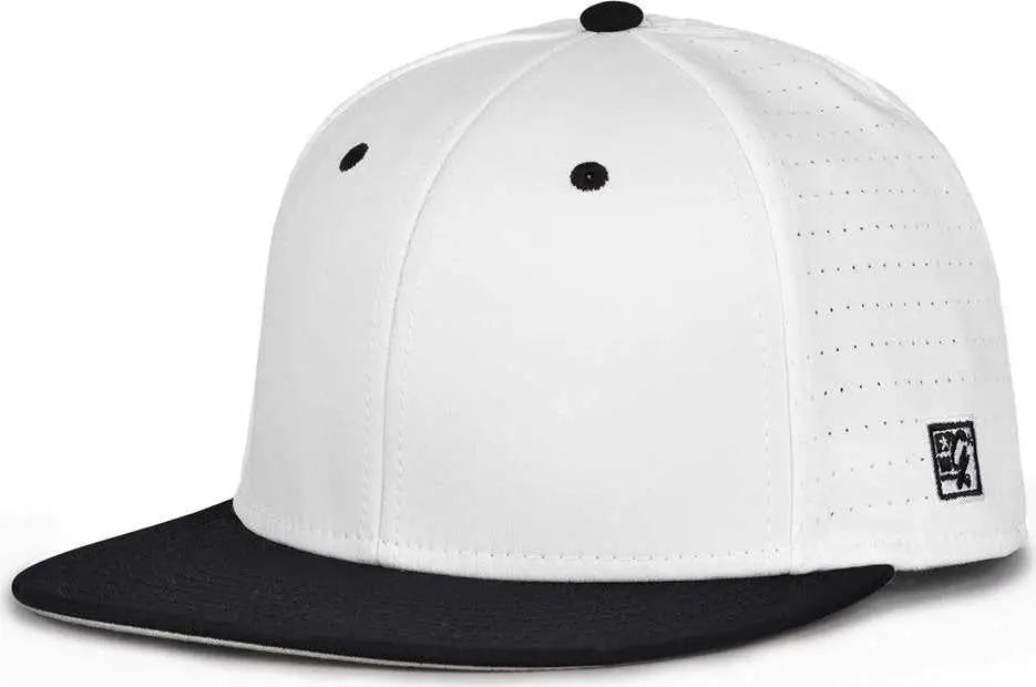 The Game Gb998 Perforated Gamechanger Cap - White Black - 6 1/2’’ - 3/4’’