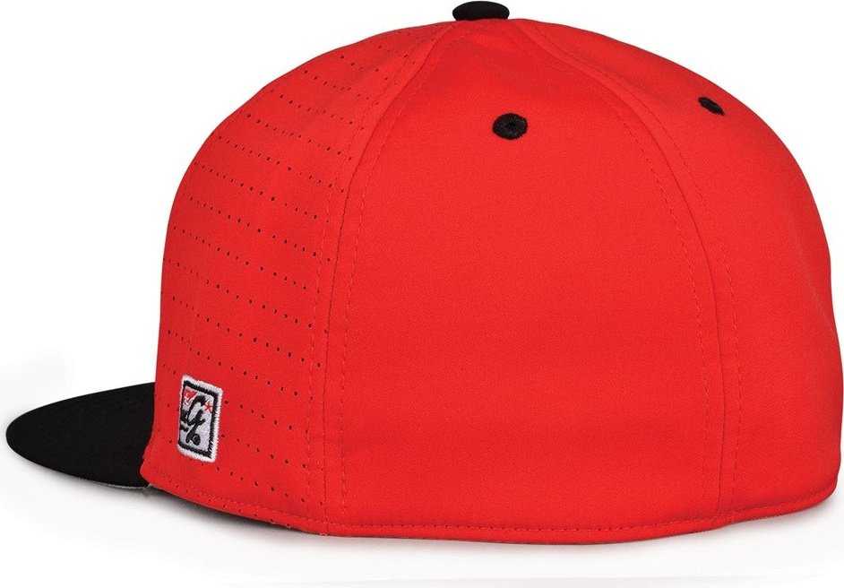 The Game GB998 Perforated GameChanger Cap - Red Black - HIT a Double - 3