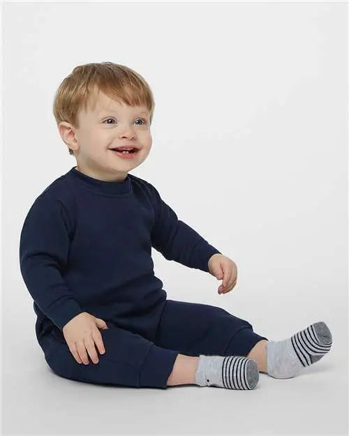 Rabbit Skins 4447 Infant Fleece One-piece - Navy
