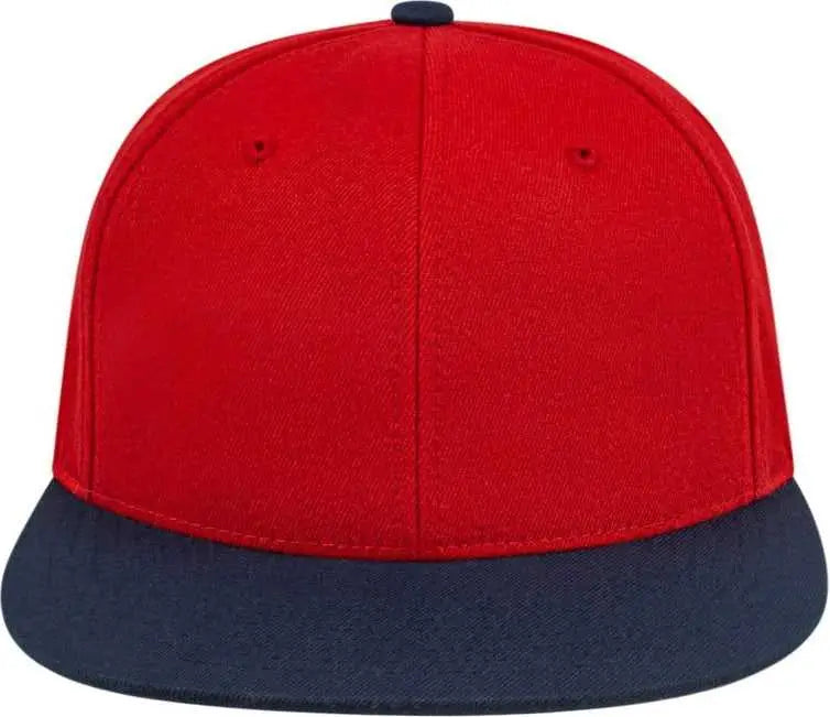 Cap America I8504 Flexfit Wool Blend Performance - Red Navy - Xs