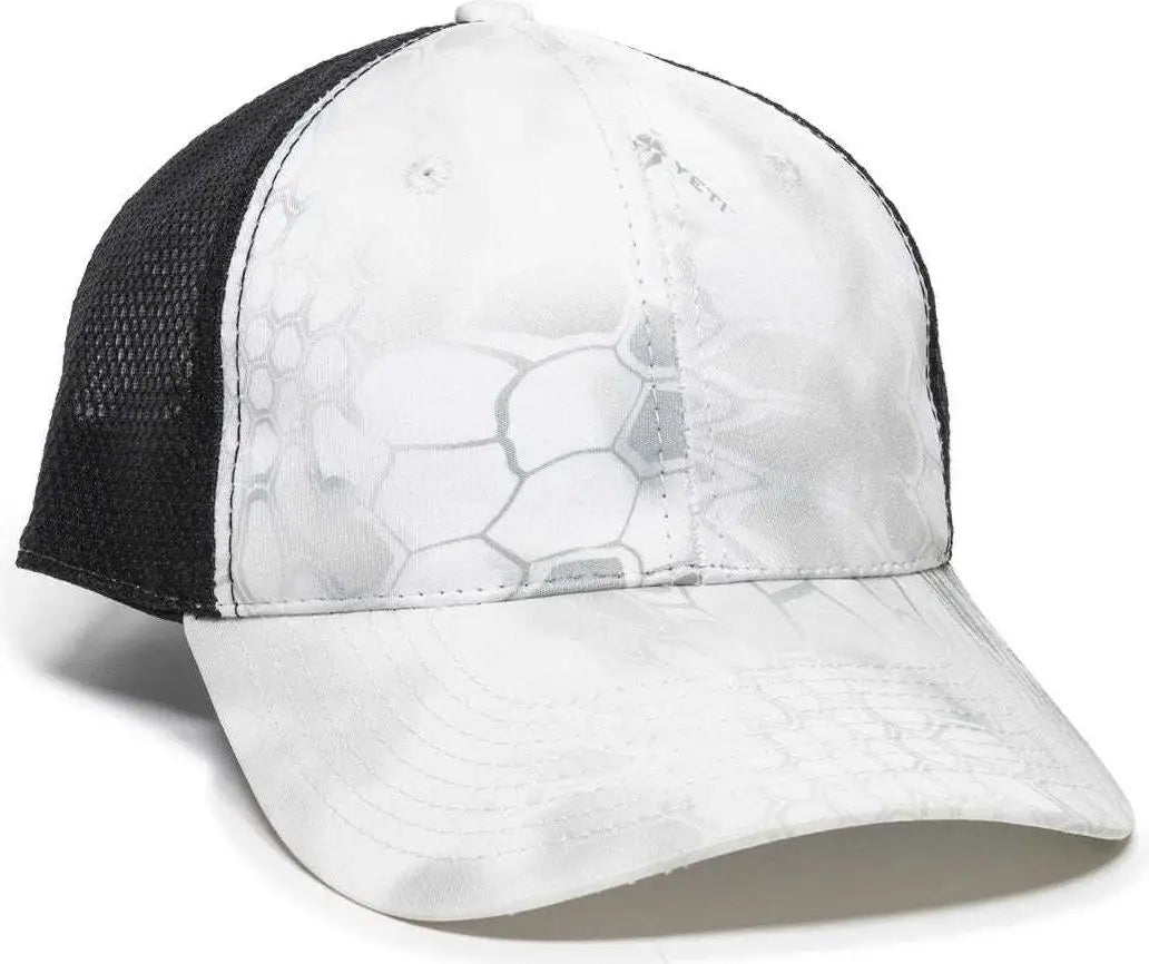 Oc Sports Pfc-150m Adjustable Mesh Back Cap - Kryptek Wraith Black - 6 7/8’’ - 7 1/2’’