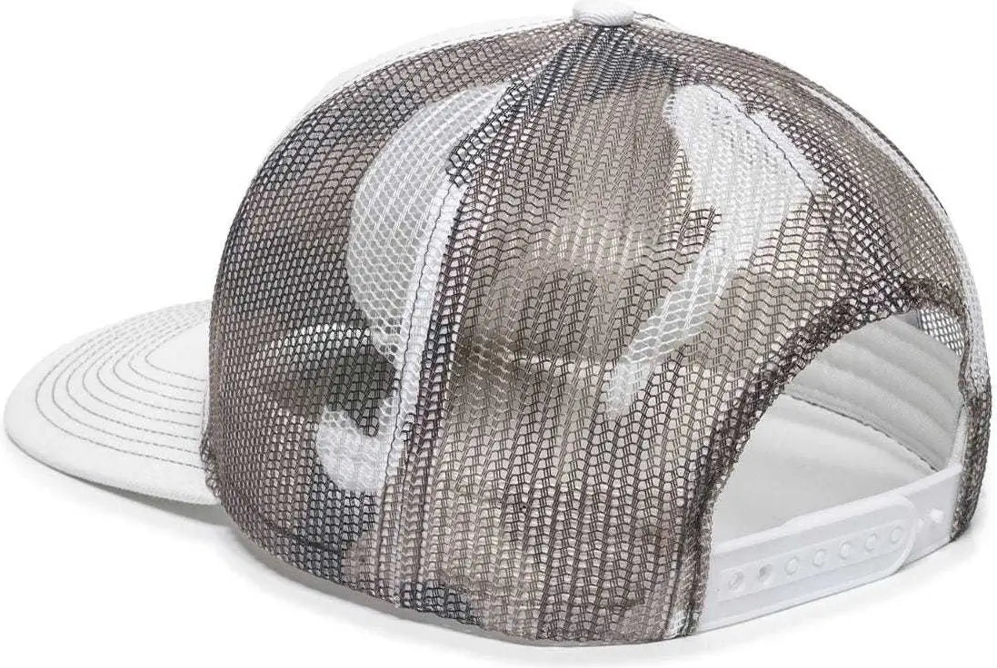 Oc Sports Oc771 Adjustable Mesh Back Cap - White Gray Generic Camo - 6 7/8’’ - 7 1/2’’