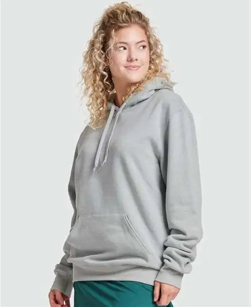 Jerzees 700mr Eco™ Premium Blend Ring-spun Hooded Sweatshirt - Frost Grey Heather