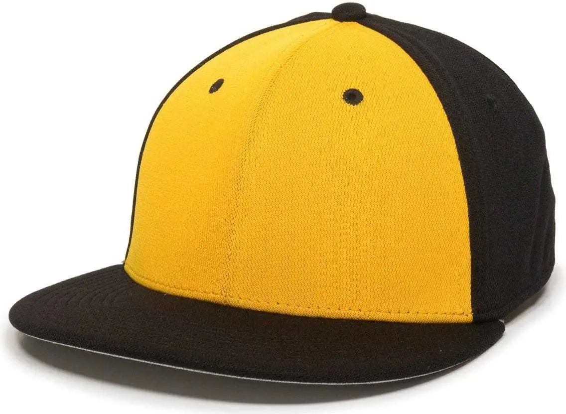 Oc Sports Tgs1930x Proflex Bamboo Charcoal Flat Visor Cap - Gold Black