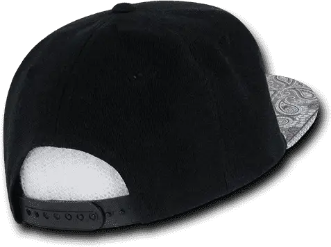 Decky 1093 Bandanna Snapback Cap - Black Gray - one Size Fits Most