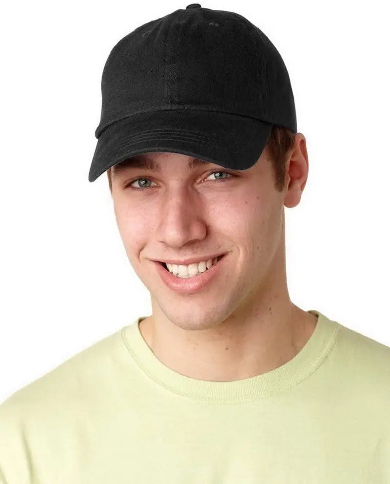 Adams Headwear Eb101 Essentials Brushed Cap - Black - one Size Fits Most