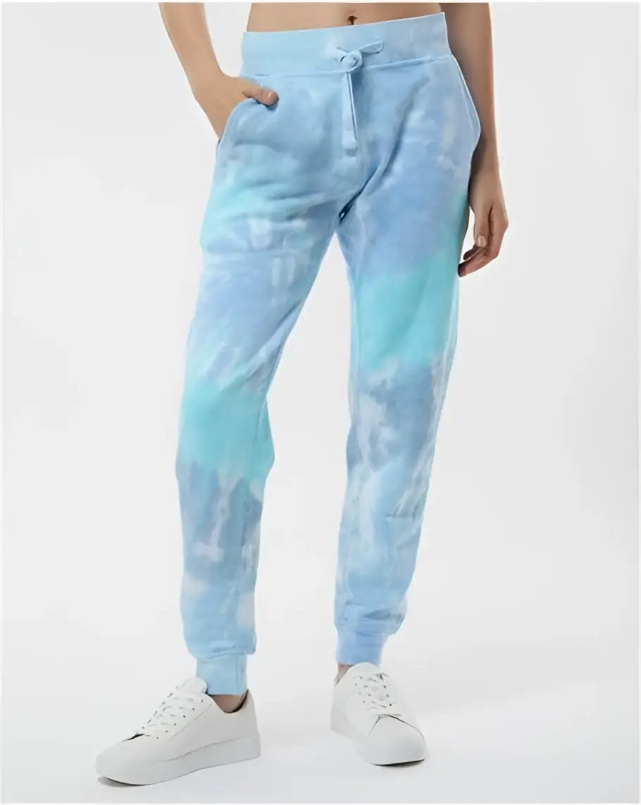 Colortone 8999 Tie-dyed Joggers - Lagoon