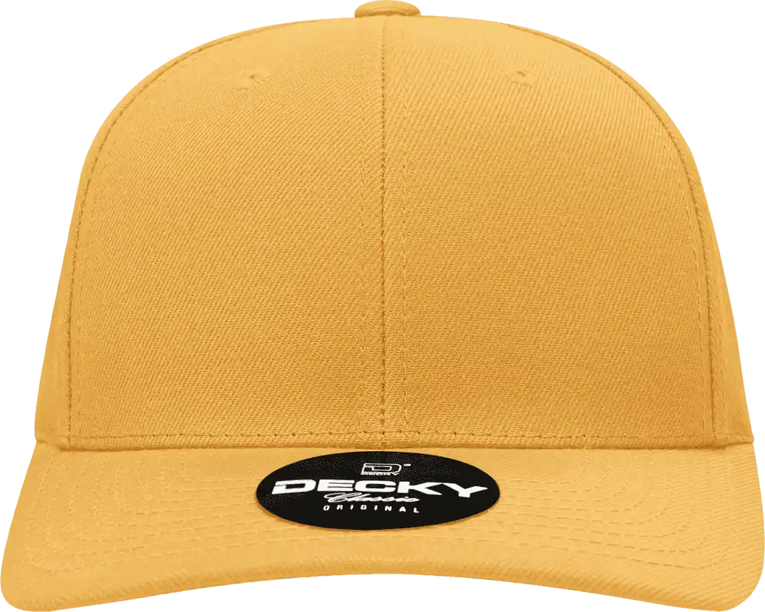Decky 1015 Curved Bill Baseball Cap - Gold - one Size Fits Most