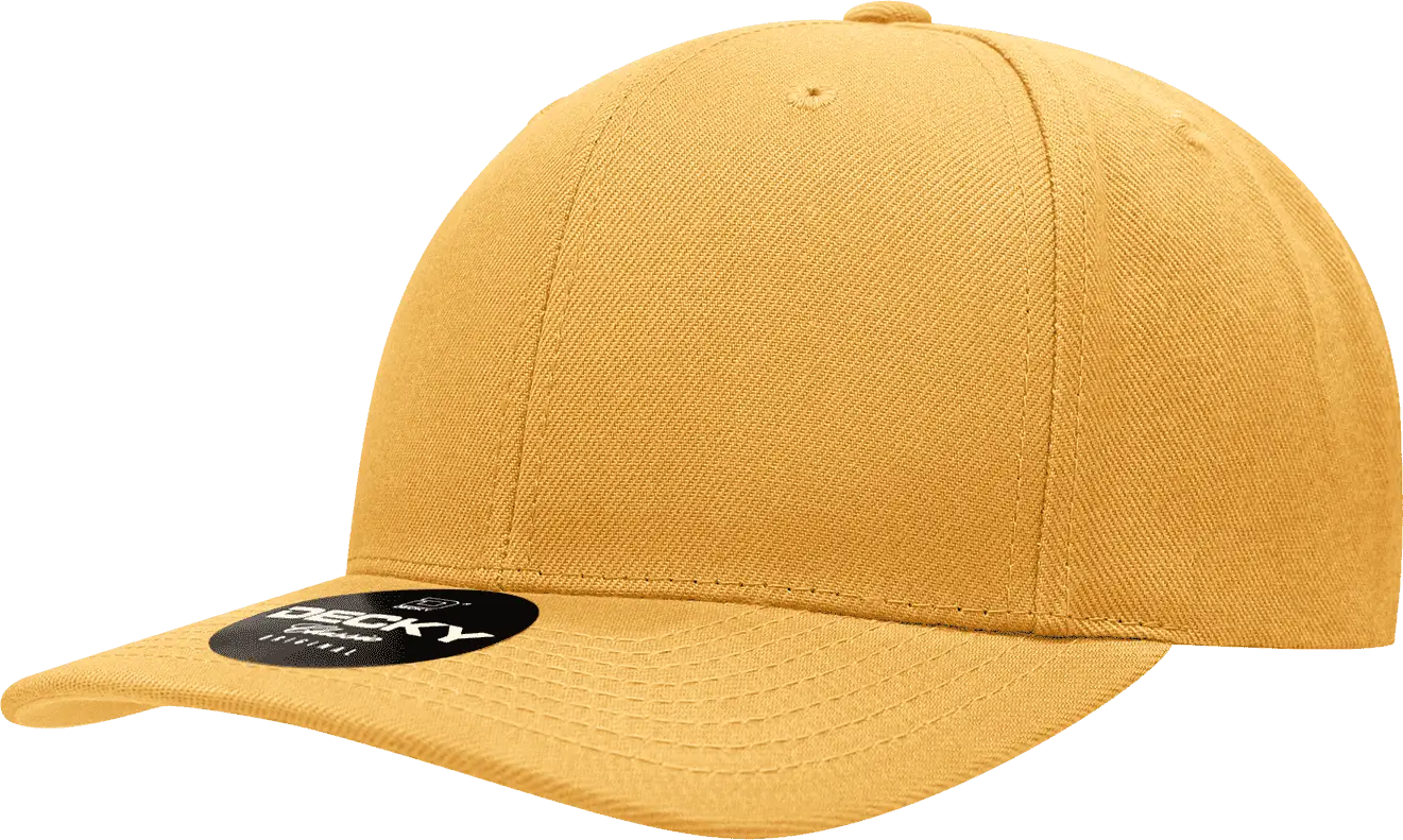 Decky 1015 Curved Bill Baseball Cap - Gold