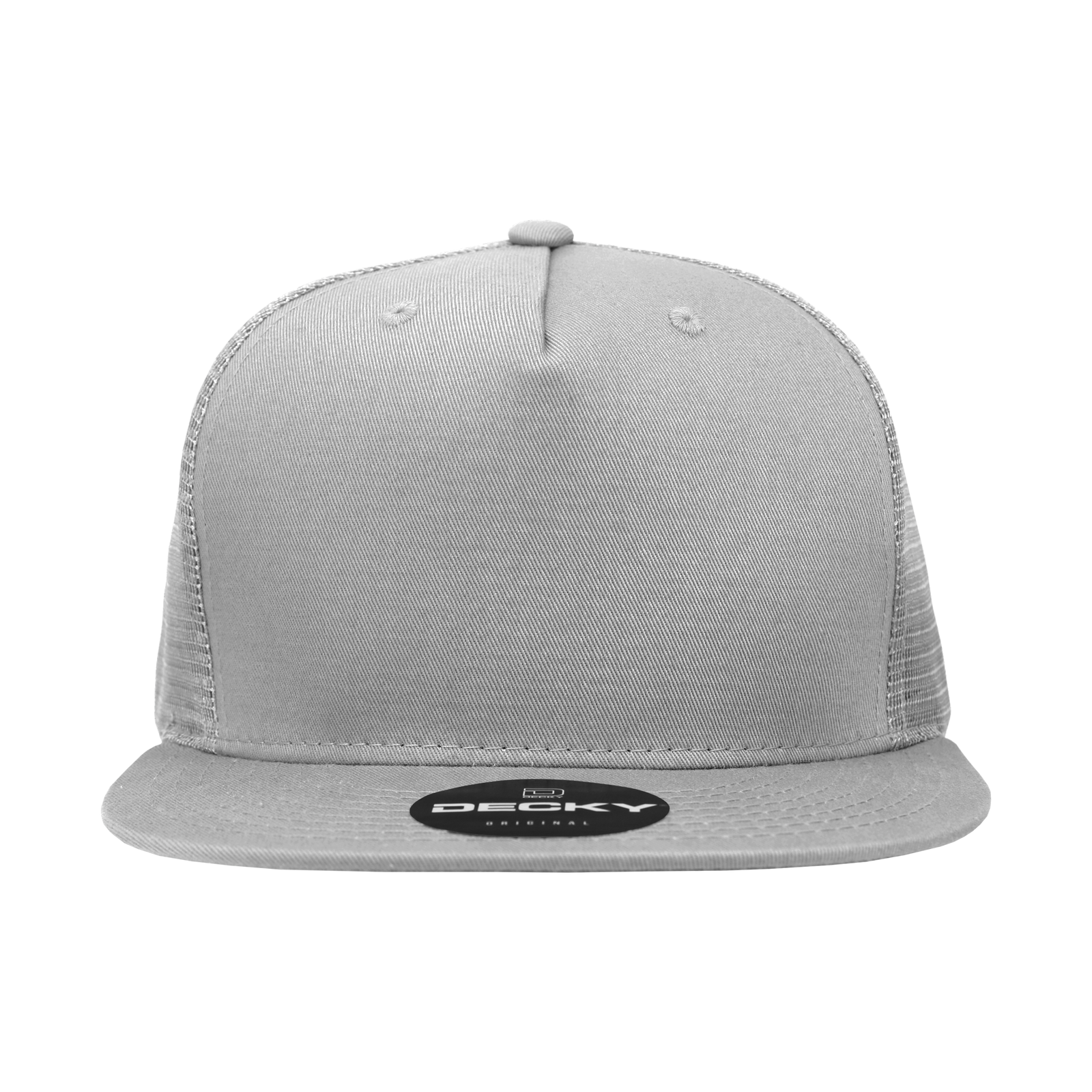 Decky 1040 Classic 5 Panel Cot. Trucker Cap - Grey