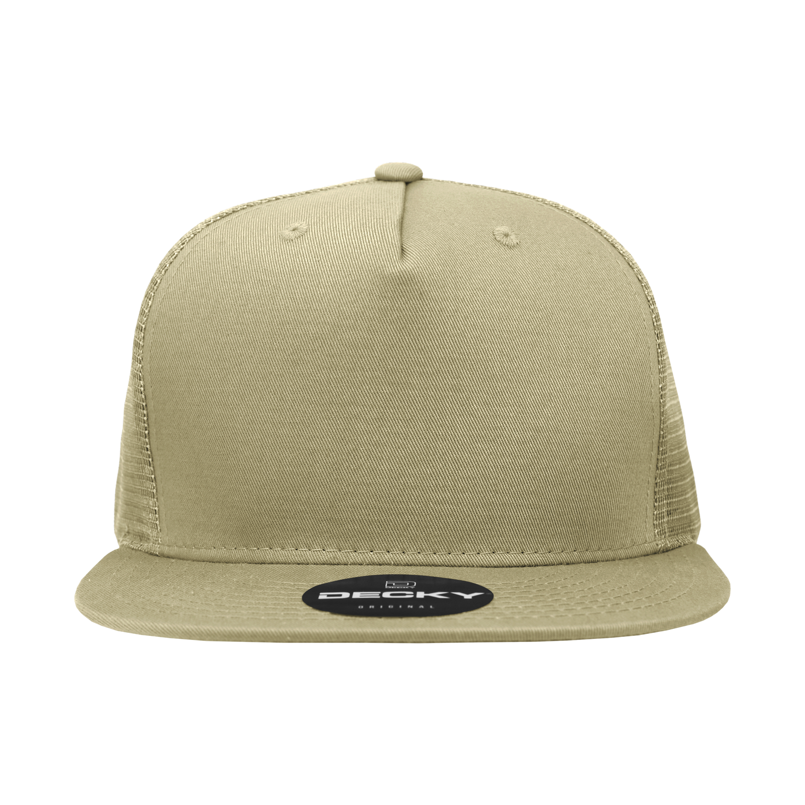 Decky 1040 Classic 5 Panel Cot. Trucker Cap - Khaki