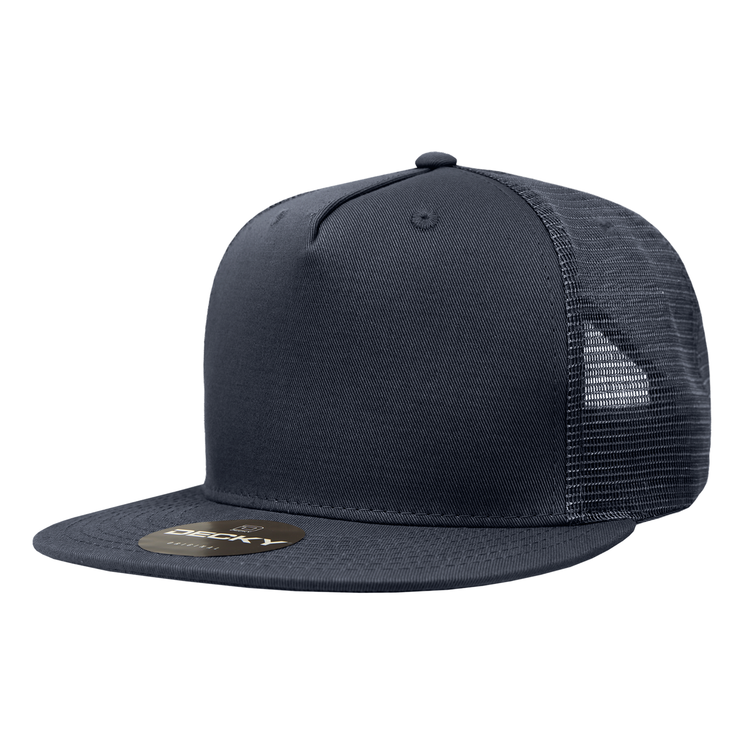 Decky 1040 Classic 5 Panel Cot. Trucker Cap - Navy