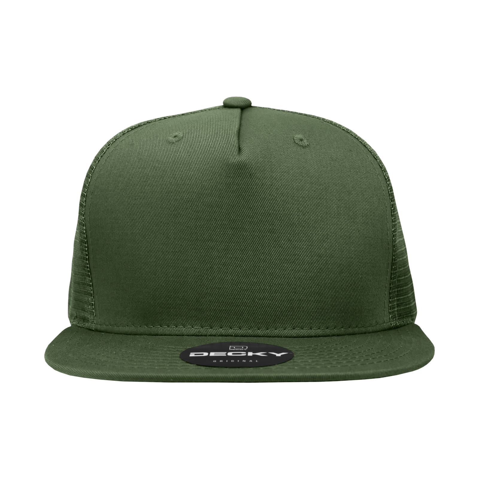 Decky 1040 Classic 5 Panel Cot. Trucker Cap - Olive