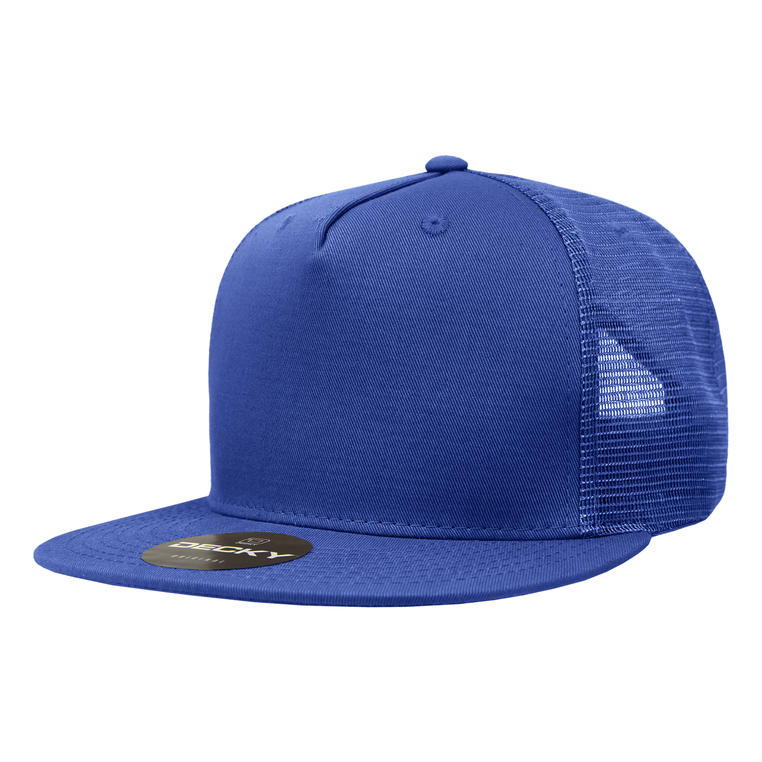 Decky 1040 Classic 5 Panel Cot. Trucker Cap - Royal