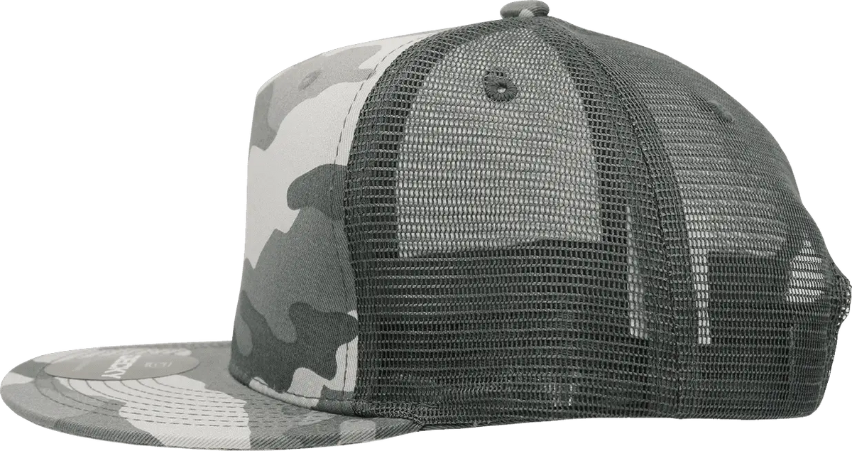 Decky 1040 Classic 5 Panel Cot. Trucker Cap - Urban Camo
