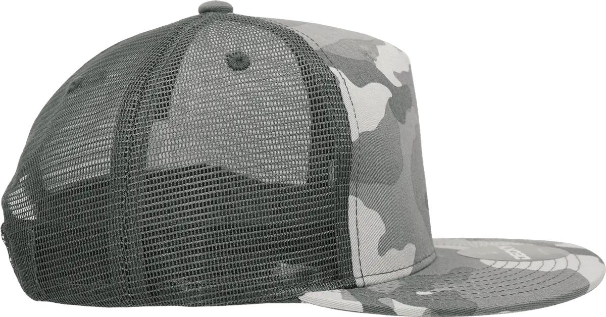 Decky 1040 Classic 5 Panel Cot. Trucker Cap - Urban Camo