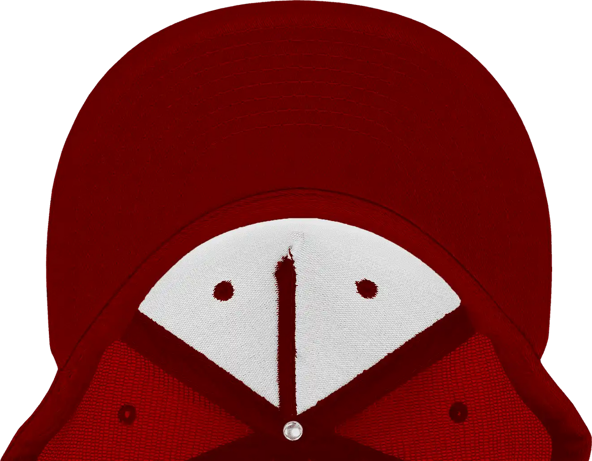 Decky 1040 Classic 5 Panel Trucker Cap - White Cardinal - one Size Fits Most
