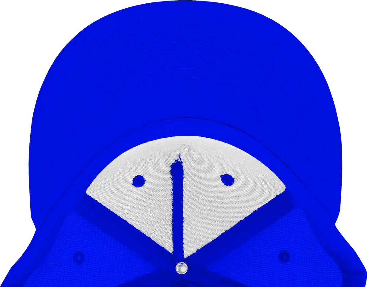 Decky 1040 Classic 5 Panel Trucker Cap - White Royal - one Size Fits Most