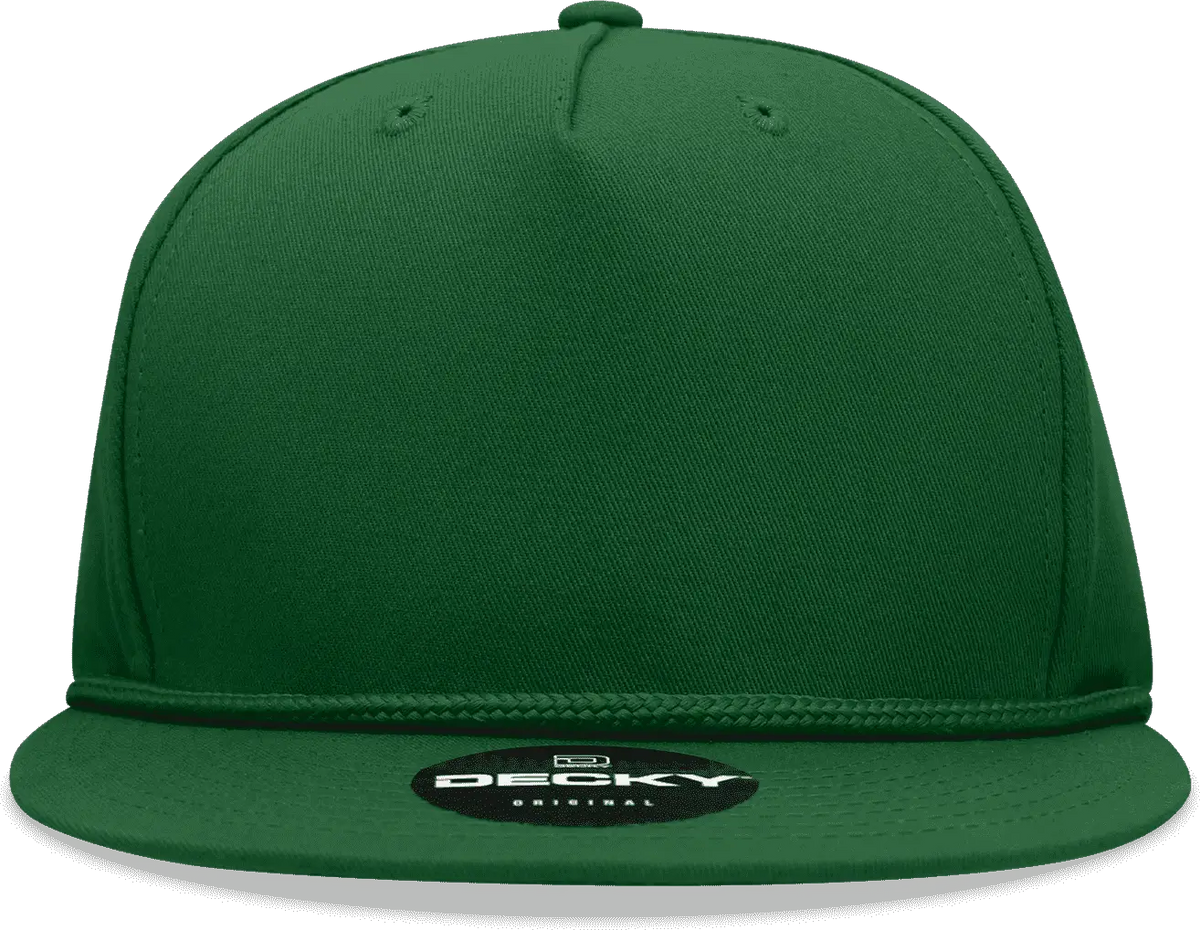 Decky 1041 Classic Flat Bill Golf Cap - Forest