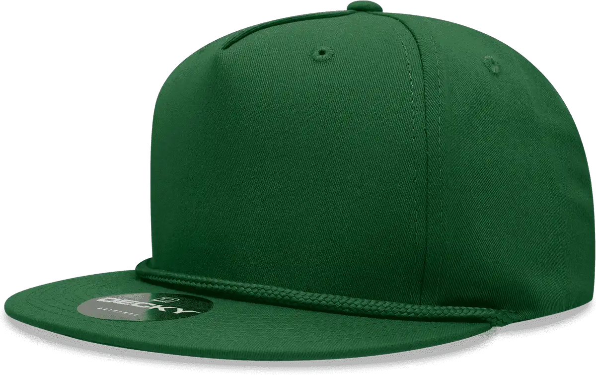 Decky 1041 Classic Flat Bill Golf Cap Forest / one Size Fits Most