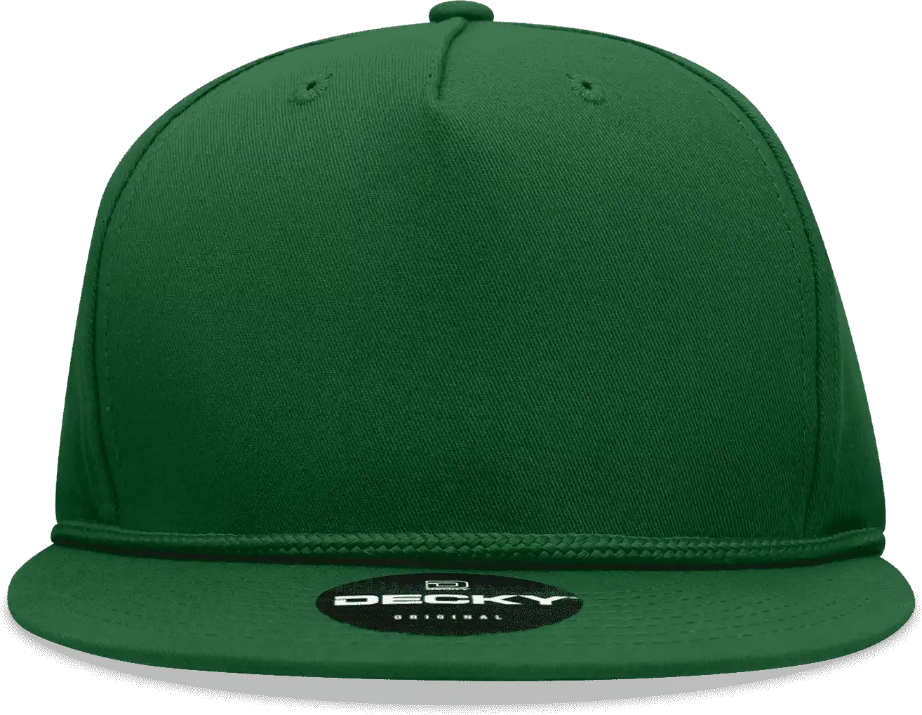 Decky 1041 Classic Flat Bill Golf Cap - Forest - one Size Fits Most