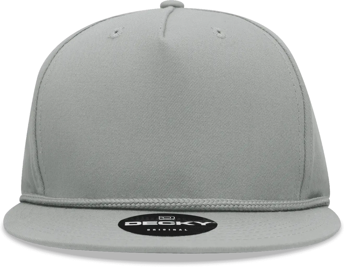 Decky 1041 Classic Flat Bill Golf Cap - Gray