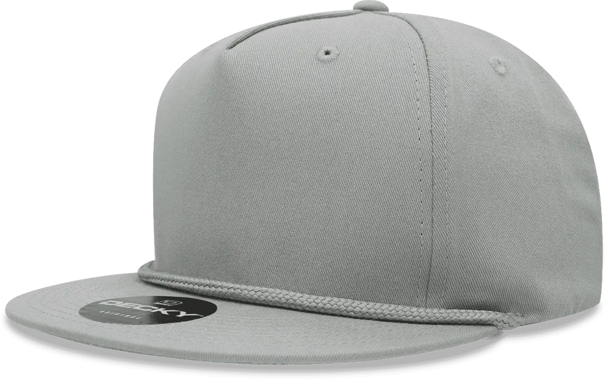 Decky 1041 Classic Flat Bill Golf Cap - Gray